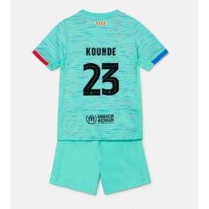 Barcelona Jules Kounde #23 Replica Third Stadium Kit for Kids 2023-24 Short Sleeve (+ pants)